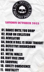 The Defects - O2 Forum, Kentish Town, London 24.10.15